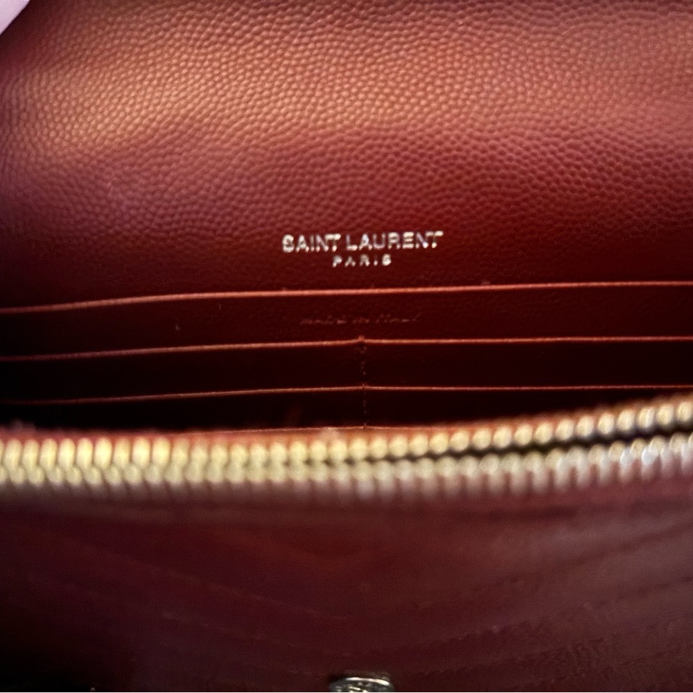 YSL Authentic Burgundy Crossbody - Picture 7 of 8